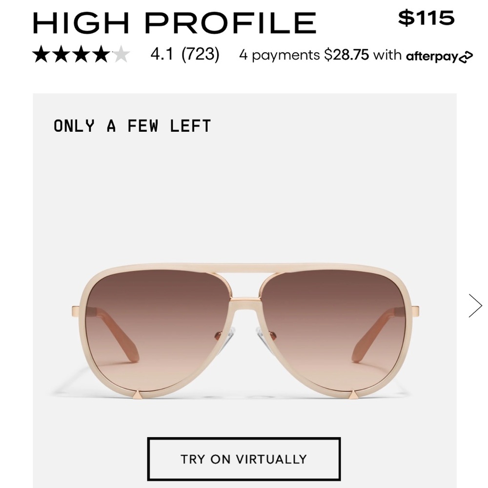 QUAY High Profile Sunglasses